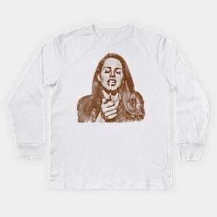 Lana Del Rey - (Smoke) Vintage Art Kids Long Sleeve T-Shirt